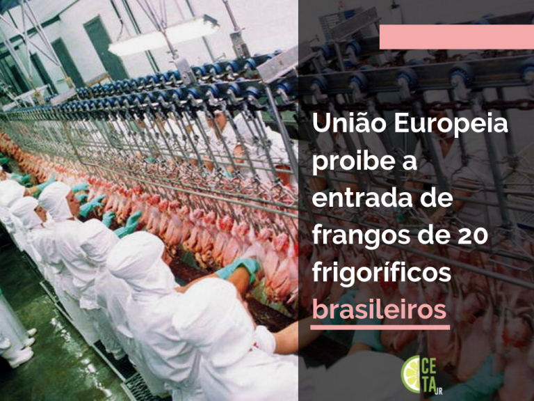 União Europeia proibe a entrada de frangos de 20 frigoríficos brasileiros