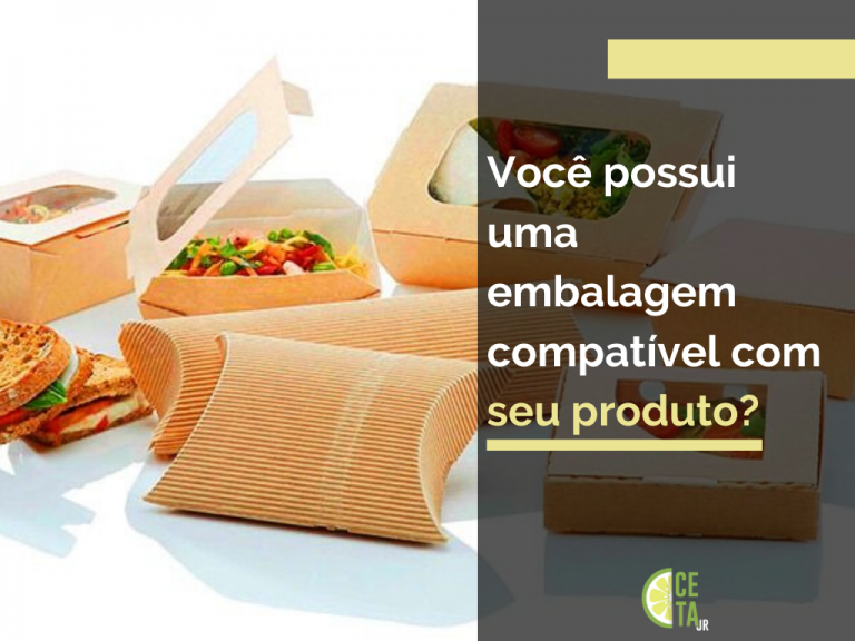 Você possui uma embalagem compatível ao seu produto?