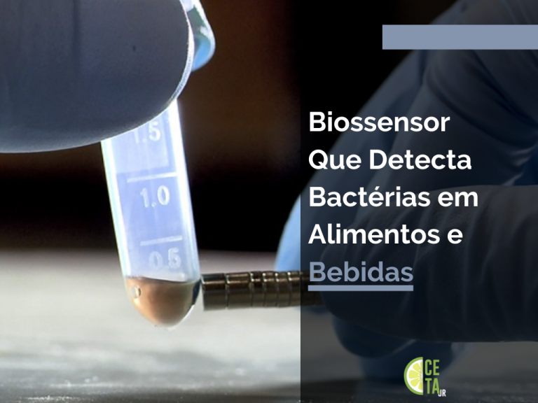 Biossensor que detecta bactérias em alimentos e bebidas